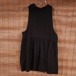 Free People Open Back Babydoll Top